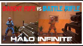 M392 Bandit Rifle VS BR75 Service Rifle - Halo Infinite Season 3 Update