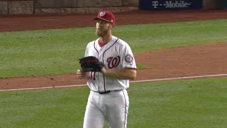 CHC@WSH Gm1: Strasburg takes no-no into 6th, fans 10