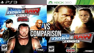 WWE SmackDown Vs Raw 2008 PS3 Vs 2009 Xbox 360