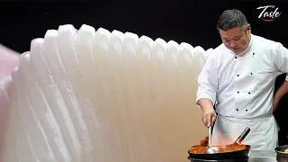 Satisfying Knife Skills - Cut Squid l Stir Fry Recipes by Masterchef