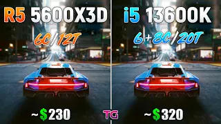 Ryzen 5 5600X3D vs i5 13600K - Test in 10 Games