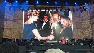 Barbra Streisand London Hyde Park talks about her London and sings Alfie