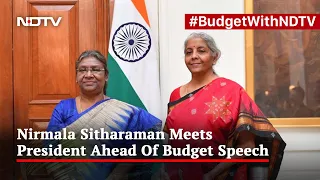 Budget 2023: Watch: Finance Minister Meets President Ahead Of Budget Speech