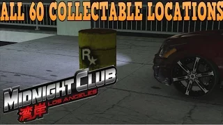 All 60 collectable locations - Midnight Club Los Angeles