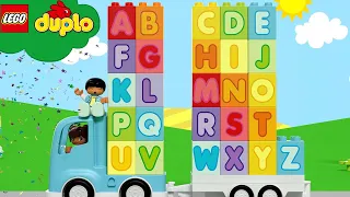 Alphabet Song! | Lego Duplo | Cars, Trucks & Vehicles Cartoon | Moonbug Kids