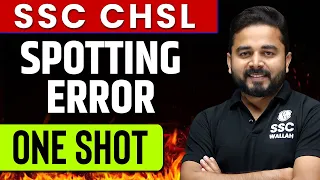 Spotting Error | English | One Shot | Zero to Hero | For SSC CHSL
