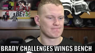 Brady Tkachuk Challenges EVERY Red Wing Player