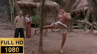 Kurt Sloane breaks a tree with his foot | Kickboxer (1989)