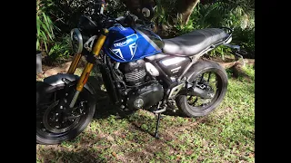 My new Motorbike 2024 triumph speed 400 in beautiful blue