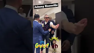 Johnny Knoxville and fan go at it!!￼#johnnyknoxville #wrestlemania38