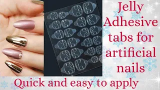 Jelly adhesive tabs for nails |quick and easy to apply #nails#flipkart