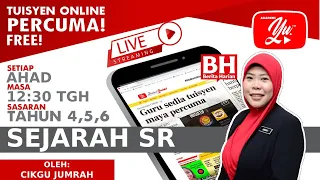 🔴 [LIVE] SEJARAH SR, ZAMAN PRASEJARAH OLEH CIKGU JUMRAH #02 #TUISYENPERCUMA #ALLINONE