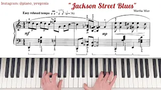 Jackson Street BlUES - Martha Mier (piano sheet & tutorial) / "Вуличний Блюз" - М.Мієр