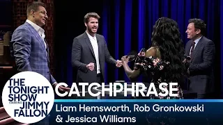 Catchphrase with Liam Hemsworth, Rob Gronkowski and Jessica Williams