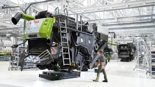 Ultramoderne productie van Claas maaidorsers goed op gang in Harsewinkel