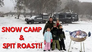 Snow Camp - Our first time with the caravan & it SNOWS | Going South Part 3 | Roadtrip Australia
