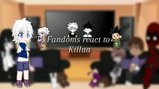 Fandoms react to Killua 1/2 part 5/6