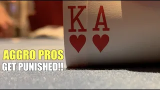 Aggressive Pros Get Punished For 3-Betting Me When I Have It! Poker Vlog Ep 154