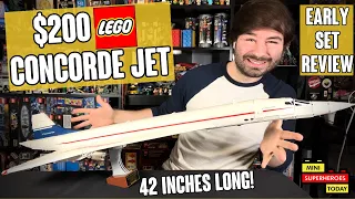 EARLY REVIEW: $200 LEGO Concorde Set 10813 - 42 Inches Long!