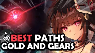 USE THESE FOR EASY CLEARS! | TOP 3 BEST PATHS GOLD AND GEARS