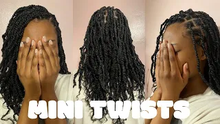 Mini Twists using Outre Xpression Springy Afro Twist
