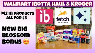 WALMART IBOTTA HAUL & KROGER. Finishing 2 Ibotta bonuses and we got a new big bonus 😍