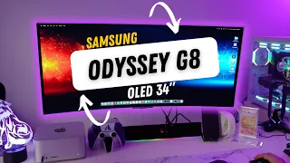 Samsung 34-inch Odyssey G8 OLED Monitor Unboxing & First Impressions : G85SB