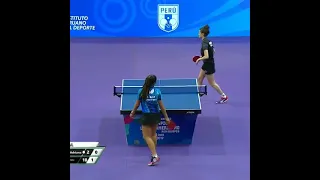 Amazing point from Diaz Adriana | table tennis
