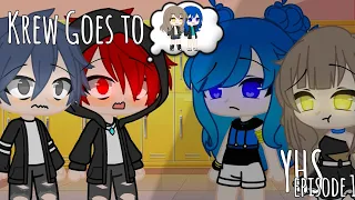 《Krew Goes to YHS》|| Funneh and Gold Meets Alec and Kyran || Episode 1 || AU || Gacha Club