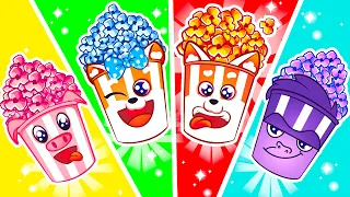 Yummy! Popcorn Song 🍿 | + More Funny Kids Songs & Nursery Rhymes by Lucky Zee Zee