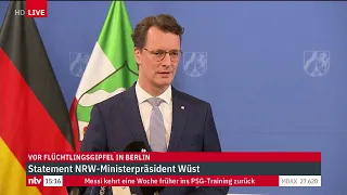 LIVE: Ministerpräsident Hendrik Wüst zum anstehenden Migrationsgipfel