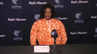 MEMvDAL: Ja Morant postgame 1.14.22