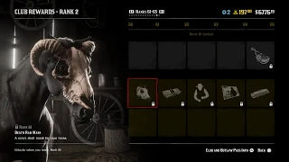 RDR 2 Online - all Outlaw Pass & Club rewards