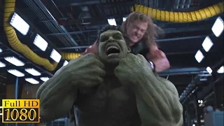 The Avengers (2012) - Hulk Vs Thor | S.H.I.E.L.D. Helicarrier Fight Scene (1080p) FULL HD