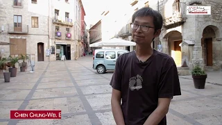 Chien Chung-Wei painting in Besalú, Spain. Full demo