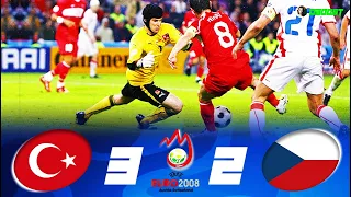 Turkey 3-2 Czech Republic - EURO 2008 - Comeback of the Tournament - English Commentary - Full HD