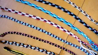 Triangle fingerloop braid of 5 loops