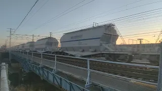 EF64  5767ﾚ白ホキ  16B&EF510 2070ﾚ  21B 　ほぼフレームライナー　2021/1/4