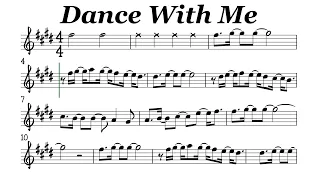 Dance With Me Bb Instruments Sheet Music Backing Track Play Along Partitura