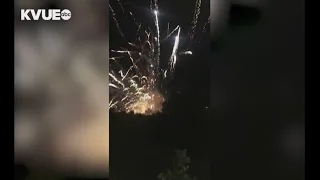 VIDEO: Multiple fireworks go off at once during Kyle firework show | KVUE