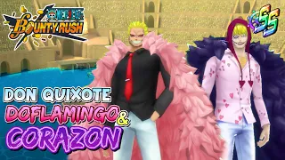 DON QUIXOTE DOFLAMINGO AND CORAZON GAMEPLAY ON SS LEAGUE | ONE PIECE BOUNTY RUSH | OPBR