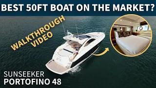 The Best 50FT Boat On The Market? | Sunseeker Portofino 48 STX Yacht Full Walkthrough Video