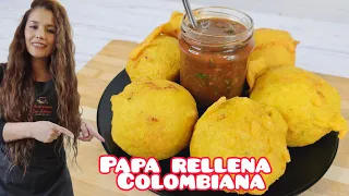 Cómo hacer PAPA RELLENA 🍗🍘 de pollo FÁCILES Y deliciosas! te van a ENCANTAR 😋