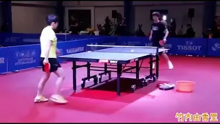 152  Rare Lin Gaoyuan vs Sun Yingsha What happens when the top Chinese men and women practice Table