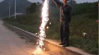 New-Art Pyro Stage Fireworks  Demo(16)-20S waterfall