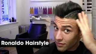 Cristiano Ronaldo Inspired hairstyle with parting