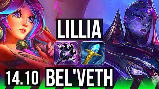 LILLIA vs BEL'VETH (JGL) | 66% winrate, 10/4/11 | EUW Master | 14.10