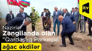 Azərbaycan və Türkiyə kənd təsərrüfatı nazirləri Zəngilanda olan "Qardaşlıq Parkında" ağac əkdilər