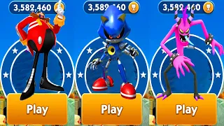 Sonic Dash - Metal Sonic New Character Unlocked and Fully Upgraded - All Boss Battle Eggman & Zazz