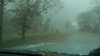 Close range large tornado Northeast of Carthage, TX 12/13/22